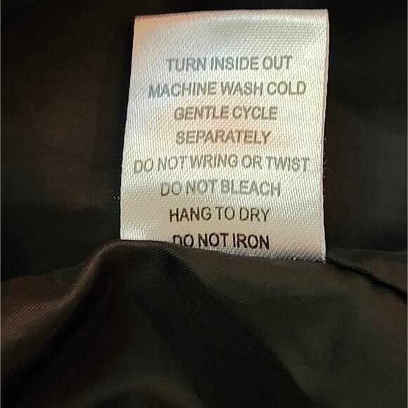 Retro Black Satin Varsity Jacket Size Small - Picture 8 of 8